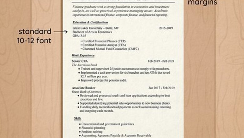 How to Write a Resume for a Banking Job