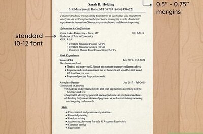 How to Write a Resume for a Banking Job