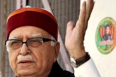 Banners showing LK Advani in pensive mood removed from city