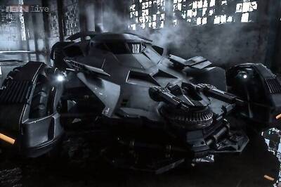Snapshot: Director Zack Snyder shares a photo of the Batmobile from the upcoming film 'Batman vs Superman: Dawn of Justice'