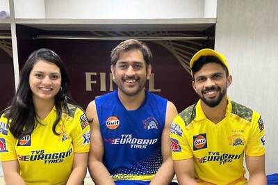 Ruturaj Gaikwad's Wife-to-be Utkarsha Pawar Touches MS Dhoni's Feet After CSK's IPL Win | WATCH