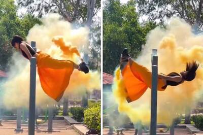 Woman's Saree Catches Fire While Performing Somersault, Internet Calls It 'Stupidity'