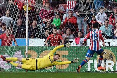 La Liga: Sporting Gijon come from behind to upset Atletico de Madrid