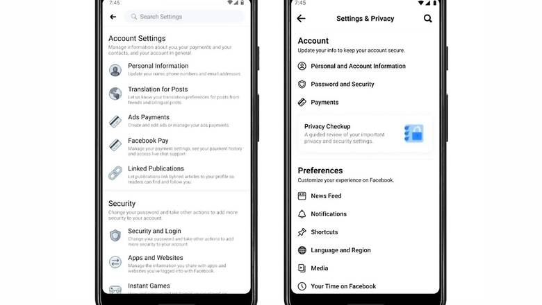 Facebook Changes Settings Menu To Make It Match 'People's Mental Model': All Changes and Improvements