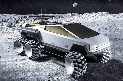 Tesla Cybertruck Rendered as a Moon Rover With Six Wheels is What SpaceX Should Do Next