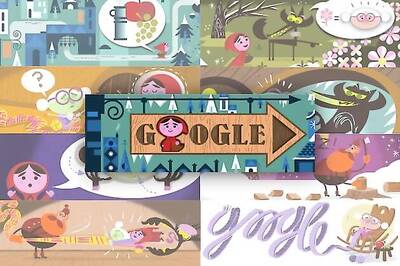 Google doodles 200th anniversary of Grimm's Fairy Tales