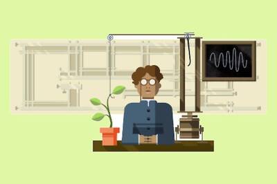 Google Dedicates Doodle For The 158th Birthday of Jagdish Chandra Bose