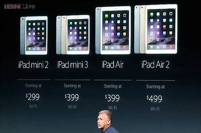 Apple launches iPad Air 2, the world's thinnest tablet at Rs 35,900, iPad Mini 3 at Rs 28,900; adds fingerprint sensor to iPads