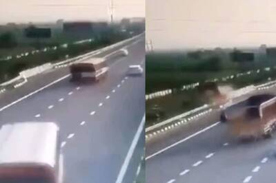 Bus Breaks Railing, Crashes At Delhi-Meerut Expressway After Driver Suffers Heart Attack