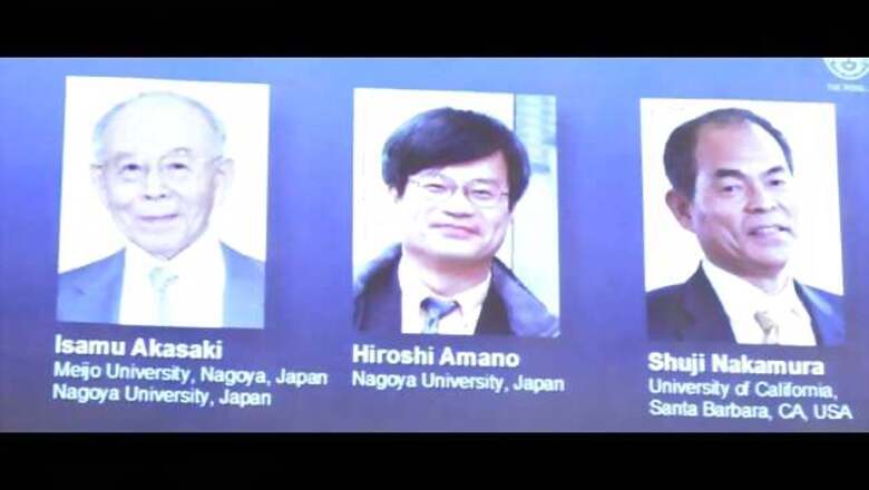 2014 Physics Nobel given for efficient blue LEDs which enabled bright, energy-saving white light sources