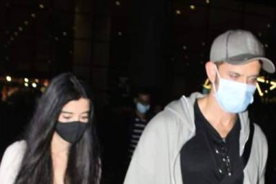 Hrithik Roshan and Saba Azad Walk Hand-In-Hand At The Airport, Netizens Call Them 'Cuties'