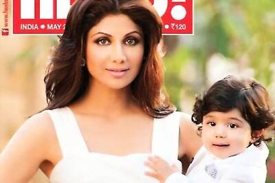 Snapshot: Viaan poses with mom Shilpa Shetty for the cover of 'Hello'