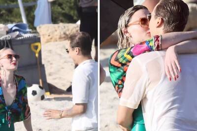 Sophie Turner And Frank Dillane Share A Kiss While Filming Joan In Spain