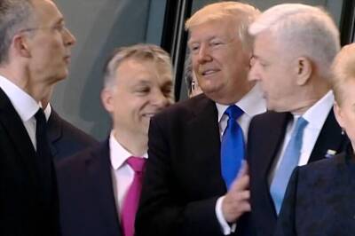 Donald Trump 'Shoves' a PM at NATO Photo-op and Twitter Goes Wild