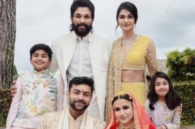 Allu Arjun, Sneha Reddy Pose With Newlyweds Varun Tej And Lavanya Tripathi In Unseen Pics