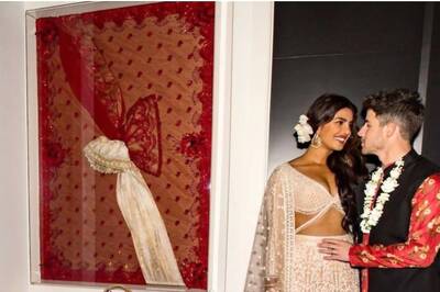 Priyanka Chopra-Nick Jonas Frame 'Gathbandhan' from Their Hindu Wedding in Los Angeles Home