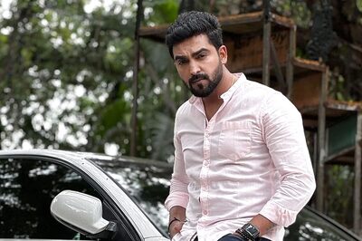 Seetha Rama Actor Gagan Chinnappa Looks Dapper In White Shirt And Blue Trousers