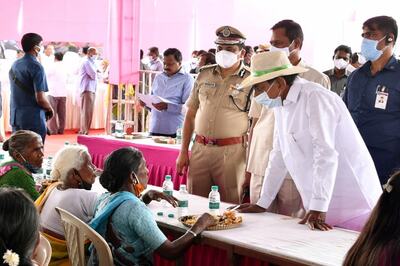 T'gana CM Visits Adopted Vasalamarri Village, Hosts Lunch & Announces Funds for Development