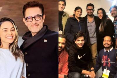 Aamir Khan Shoots For a Song in 'Koi Jaane Naa,' BTS Pictures Go Viral