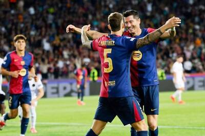 UEFA Champions League: Robert Lewandowski Hits Brace as Barcelona Beat Young Boys