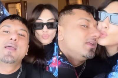 Honey Singh’s GF Tina Thadani Plants A Kiss On His Cheek As He Sings ‘Meri Jaan’ In Viral Video; Watch