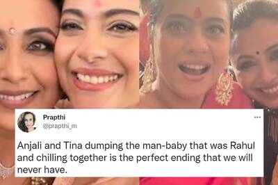 Kajol-Rani Mukerji's Durga Puja Pic Has Twitter Imagining 'Perfect Ending' to K2H2