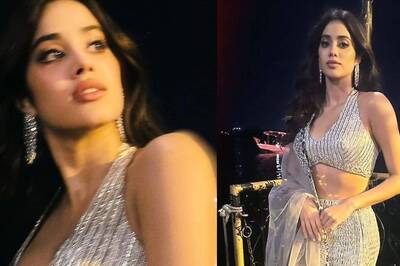 Janhvi Kapoor Sparkles In Metallic Lehenga