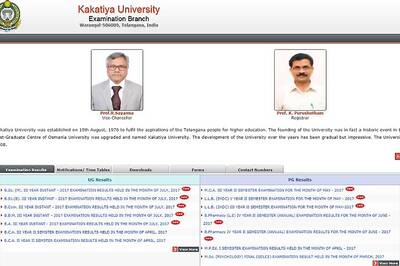 Kakatiya University UG Results 2017 Published at kuexams.org