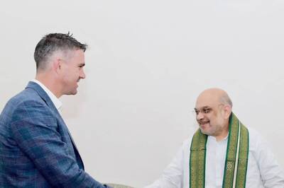In Pics: Kevin Pietersen Meets Home Minister Amit Shah In Delhi