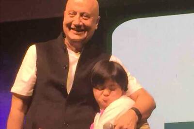 Anupam Kher celebrates Padma Bhushan with specially-abled kids