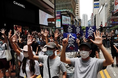 Hong Kong Police Fire Pepper Pellets as Protests Flare in Financial Heart