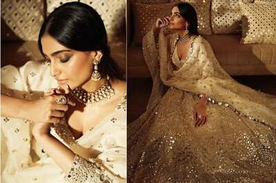 Sonam Kapoor Looks Like A Dream In Designer Abhinav Mishra's White Anarkali Suit