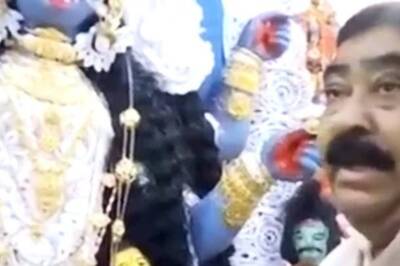 Trinamool Leader Anubrata Mondal Decorates Kali Idol with Over 6kg Gold, Draws Flak