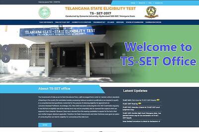 Telangana State - State Eligibility Test (TSSET) 2017 Results Released at telanganaset.org