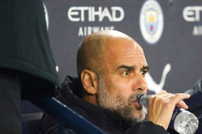 Manchester City Manager Pep Guardiola Looks Pensive During Training After Club Accused of Financial Misconduct