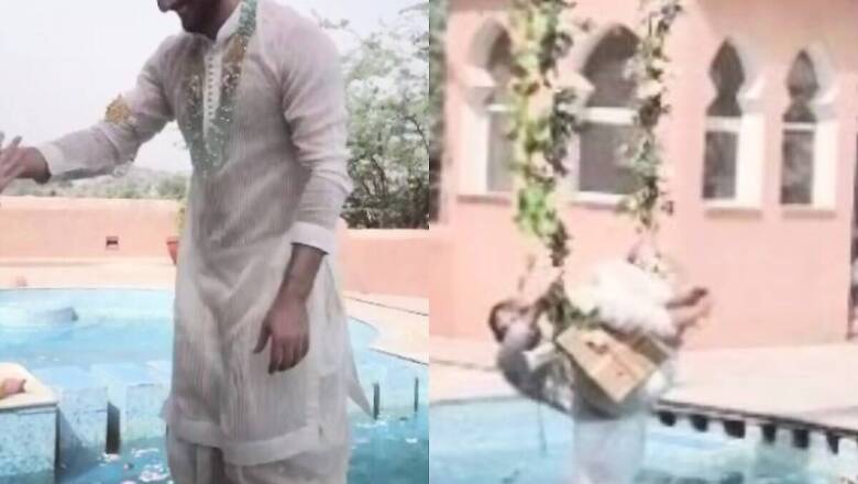 Sushmita Sen's Boyfriend Rohman Shawl Left Hanging From a Broken Swing During Shoot
