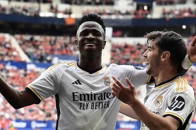 La Liga: Vinicius Junior Brace Helps Real Madrid Extend Lead at Top With 4-2 Rout of Osasuna