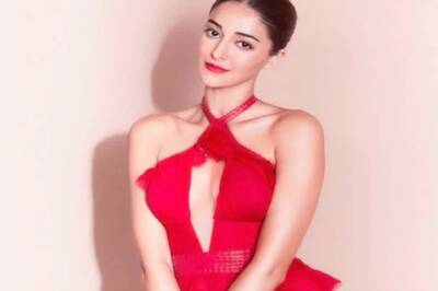 Ananya Pandey Posts Glamorous Pic in Red Dress; Suhana Khan, Navya Naveli React
