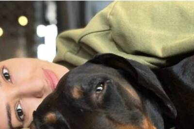 Disha Patani Hugs Her Dogs and Goes to Sleep on the Gym Floor in Adorable Pics