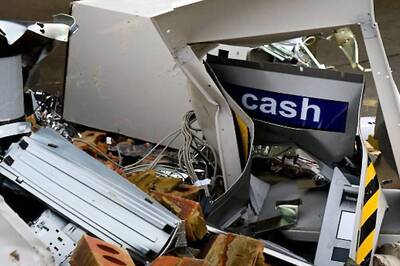 Huge Cash Burnt After Thieves Try to Open ATM in Karnataka Using Gas Cutter