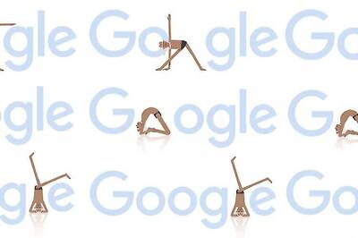 There are 3 different Google doodles on BKS Iyengar's 97th birthday