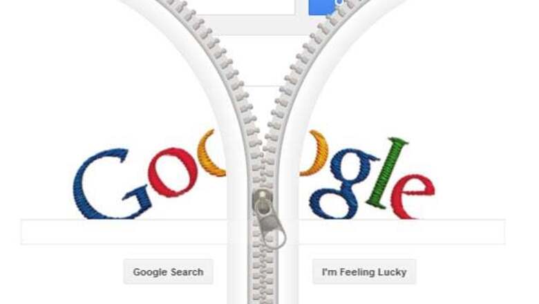 Gideon Sundback's b'day: Google unzips the doodle