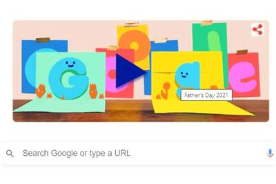 Happy Father's Day 2021: Google Doodle Wishes all Dads with Adorable Pop-up Card
