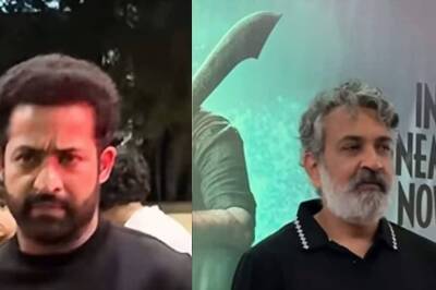 Jr NTR Stuns In All-Black Outfit, Rajamouli Joins In At Devara Success Party