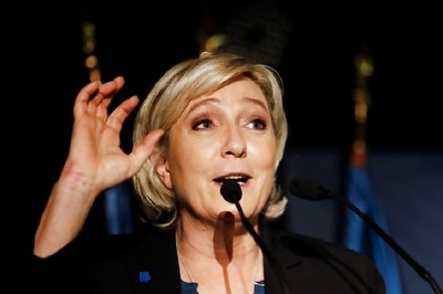Le Pen's FN Party Calls EU Flag 'Oligarchic Rag'