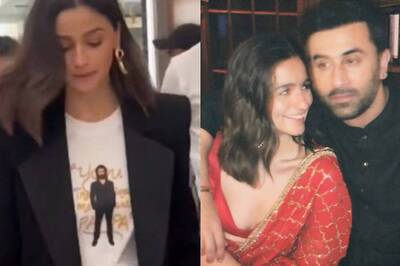 Alia Bhatt Steals the Show at Animal Premiere With Her Ranbir Kapoor Themed Tee; Video Goes Viral