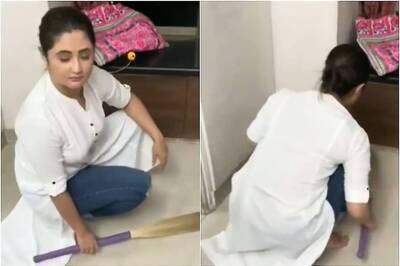 Rashami Desai Cleaning Her House with a Broom is All of Us During COVID-19 Lockdown