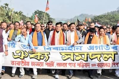 Cong, Left Trying to Destabilise Developmental Process in Assam: CM Sarbananda Sonowal at Pro-CAA Rally