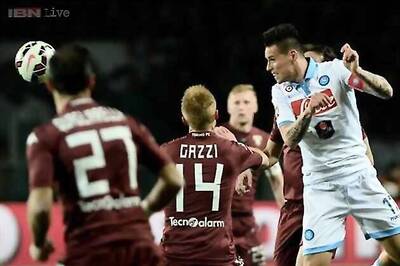 Serie A: Napoli lose 1-0 at Torino as Lazio close in on third spot