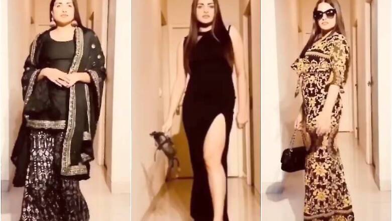 Himanshi Khurana Turns Her House Into Runway for 'Quarantine Fashion Show', Watch Video